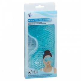Antifaz con perlas de gel Premium relajante color Azul