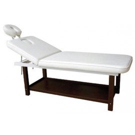 Camilla Fija 2 cuerpos de madera wengue ROMBO (SIL-WK_S001)