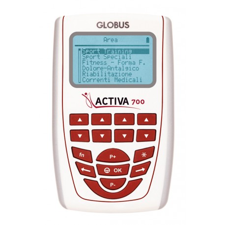 Electroestimulador GLOBUS Activa 700 con 4 canales y 271 programas