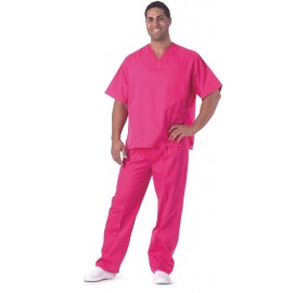 Casaca sanitario unisex pico en color fuscia (B9200)