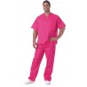 Casaca sanitario unisex pico en color fuscia (B9200)