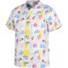 Casaca de manga corta y cuello de pico estampado dinosaurios (B9803)