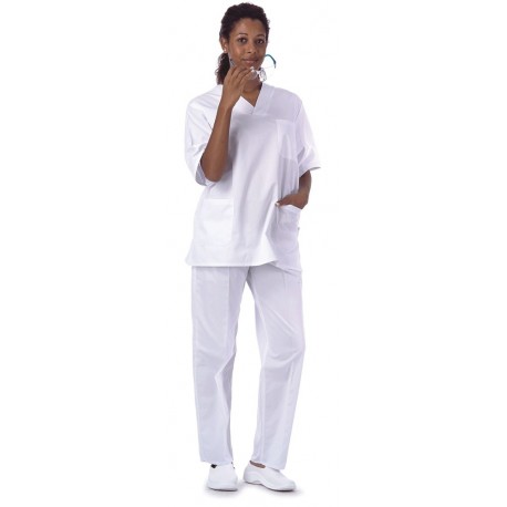 Pantalón clínico con elástico en cintura (B9300)