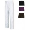 Pantalón clínico bicolor con elástico en cintura (B9350)