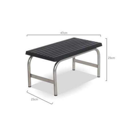Banqueta Acero Cromado, piso antideslizante (BG-234/2)