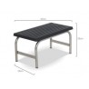 Banqueta Acero Cromado, piso antideslizante (BG-234/2)