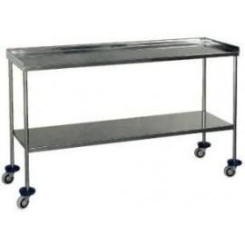 Mesa para instrumental en acero inoxidable