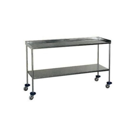 Mesa para instrumental en acero inoxidable