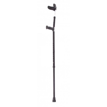 Muleta de aluminio, regulable en altura. Para Niños y adultos, color Negro. (183-923L)