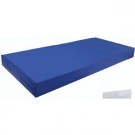 Colchón viscoelástico. Con funda sanitaria azul, 90x190 cm