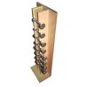 Juego de mancuernas de 1 a 4kg con soporte de madera (REG-FM-095)