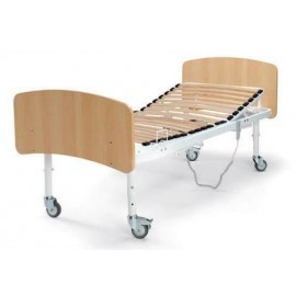 Cama eléctrica de 4 planos con piecero, cabecero y ruedas (BG-285)