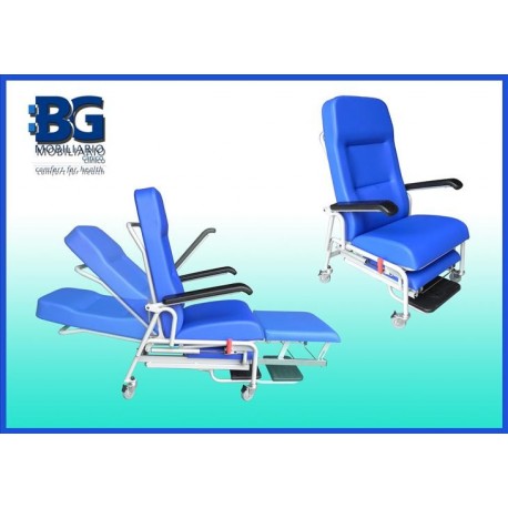 Sillón de tratamiento y traslado de enfermos con ruedas (BG-238)