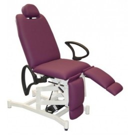 Sillón de podología, 1 motor regulación altura, 1 motor respaldo (CE-1250)