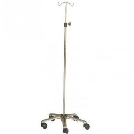 Portasuero cromado con base cromo con 2 colgadores metálicos (EM-504)