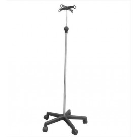 Portasuero cromado con base ABS con 4 colgadores plásticos (EM-500)