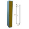 Taquilla Ancho 26 cm. 1 Cuerpo. 1 Puerta (BG-T400/1)