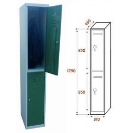 Taquilla Ancho 310. 1 Cuerpo. 2 Puertas (BG-T404/2)