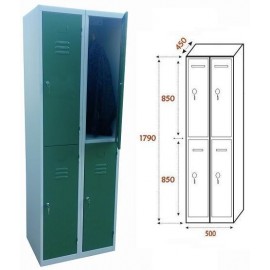 Taquilla Ancho 500. 2 Cuerpos. 4 Puertas (BG-T405/1)