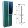 Taquilla Ancho 500. 2 Cuerpos. 4 Puertas (BG-T405/1)