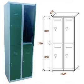 Taquilla Ancho 800. 2 Cuerpos. 4 Puertas (BG-T441/1)