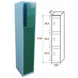 Taquilla Ancho 350. 1 Cuerpo 3 Puertas (BG-T408)