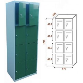 Taquilla Ancho 670. 2 Cuerpos. 8 Puertas
