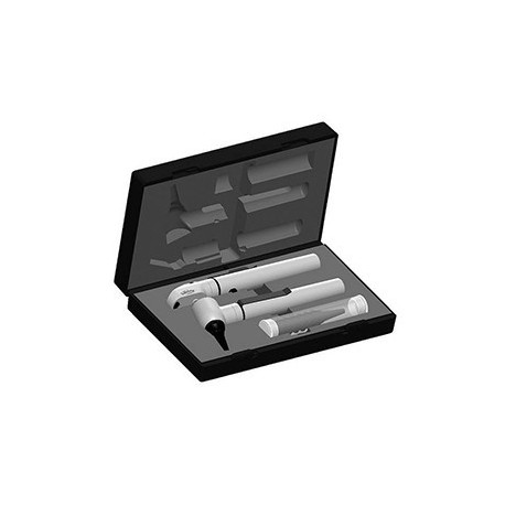 Otoscopio / Oftalmoscopio E-SCOPE luz de vacío negro en estuche (EYD-20894)