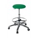 Taburete CIRCULAR base cromada y aro reposapies (S-5610)