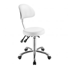 Taburete circular con respaldo REGULABLE confort(SIL-1025B)