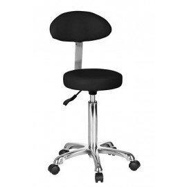 Taburete redondo con respaldo (SIL-1023AB2)