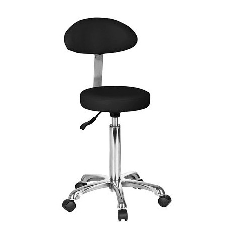 Taburete redondo con respaldo (SIL-1023AB2)