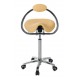 Taburete DERBY base cromada con respaldo arco (S-5672)