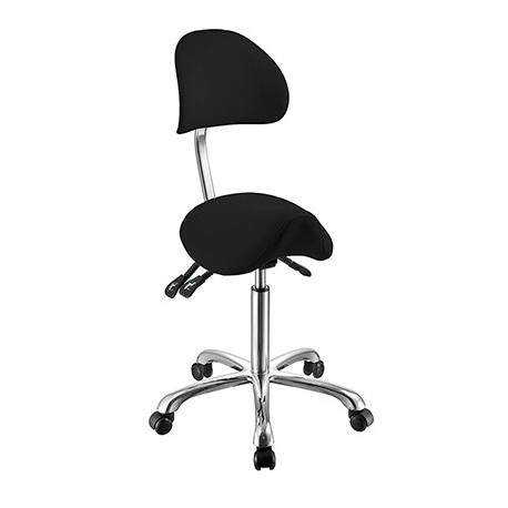 Taburete tipo pony con respaldo regulable (SIL-1025A)