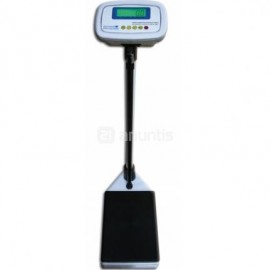 Bascula pesapersonas electronica digital con tallimetro, pantalla LCD y bateria interna. (00072C)