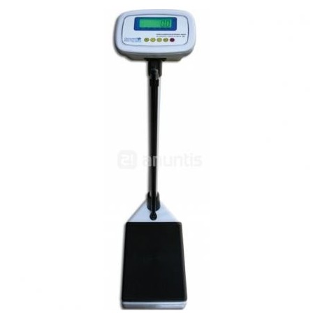 Bascula pesapersonas electronica digital con tallimetro, pantalla LCD y bateria interna. (00072C)