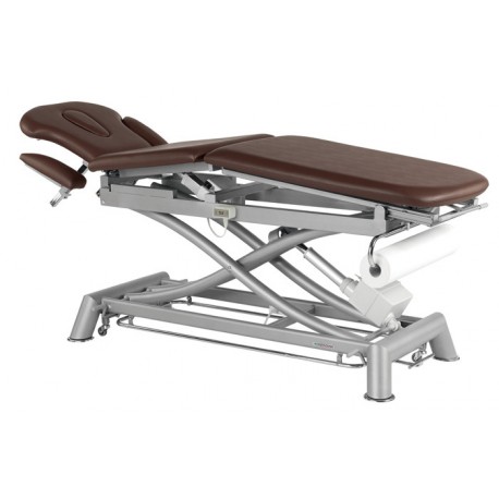 Camilla multifuncional eléctrica ECOPOSTURAL, dos motores, respaldo ergonómico, tapon rectangular y periferico