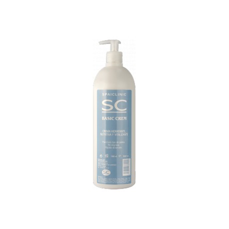 Basic Crem, crema de masaje neutra, bote de 1000 ml con dosificador (SC-521RC)
