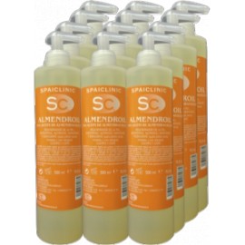 12 x Almendroil, aceite 100% de almendras, bote 500 ml con dosificador (SC-529RC)