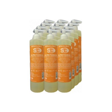 12 x Almendroil, aceite 100% de almendras, bote 500 ml con dosificador (SC-529RC)