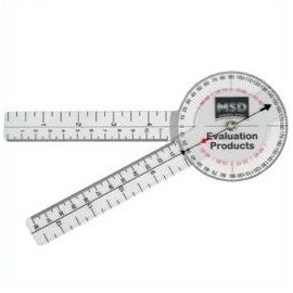 GONIÓMETRO DE PLÁSTICO DE 20 CM