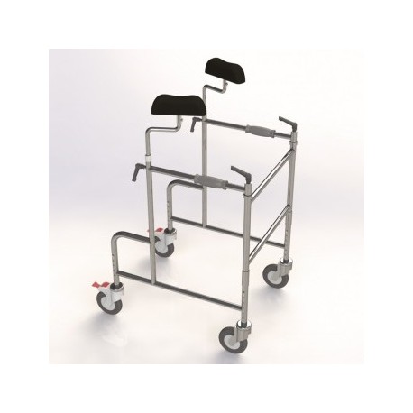 Andador Maxi-caminador axilar plegable 'GMA' con ruedas (AD252)