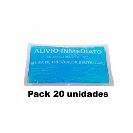 Pack de 20 Unidades de bolsas de frio-calor Reutilizables de 24X14 (CAL-41022)