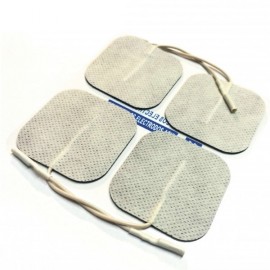 Electrodos adhesivos cuadrados cable 50X50 mm para TENS-EMS (LACA-CM5050)