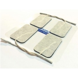 Electrodos adhesivos rectangulares cable 50X90 mm para TENS-EMS (LACA-CM5090)