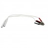 Pinzas de cocodrilo con cable (2 unidades)