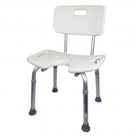 Silla de Ducha en forma de U con respaldo