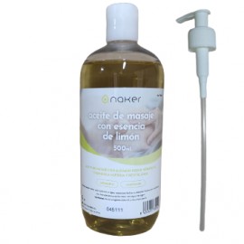 Aceite de limón 500ml NAKER alto poder hidratante y deslizante