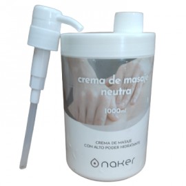 NAKER CREMA DE MASAJE NEUTRA 1 LITRO CON DOSIFICADOR