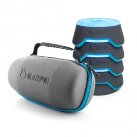 Blazepod, sistema de entrenamiento de reflejos profesional, 4 unidades + bolsa + base de carga